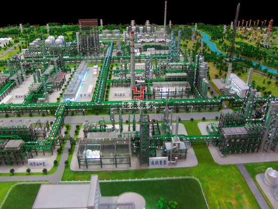 中國石化廠區沙盤
