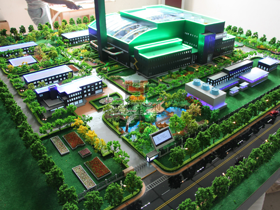 桑德焚燒發電廠沙盤